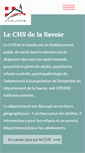 Mobile Screenshot of chs-savoie.fr